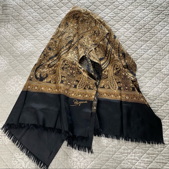 schiaparelli Accessories - Schiaparelli Silk Paisley Scarf
